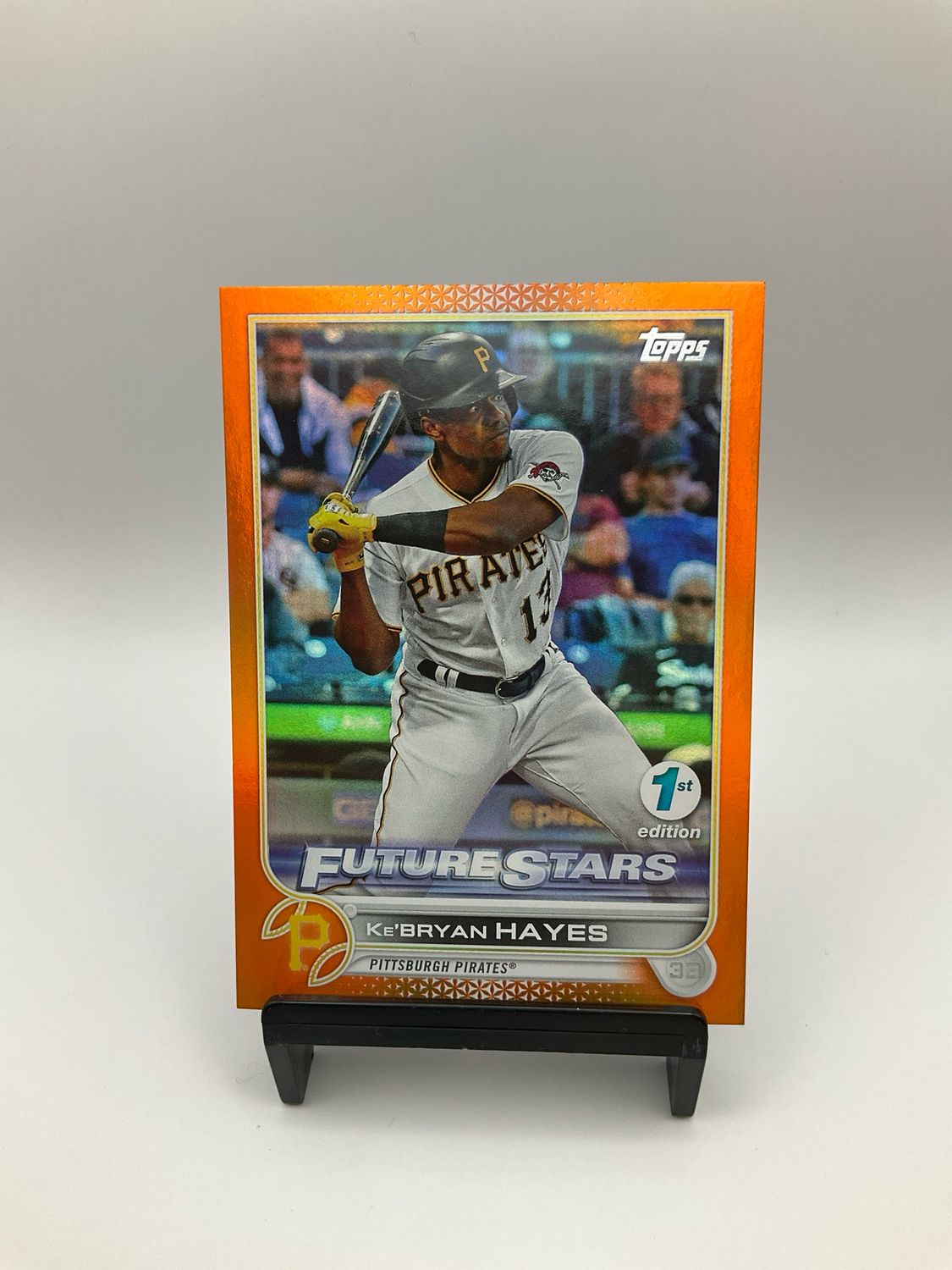 2022 TOPPS BOWMAN 1ST EDTION FUTURE STARS KE&#39;BRYAN HAYES ORANGE CHROME 20/75