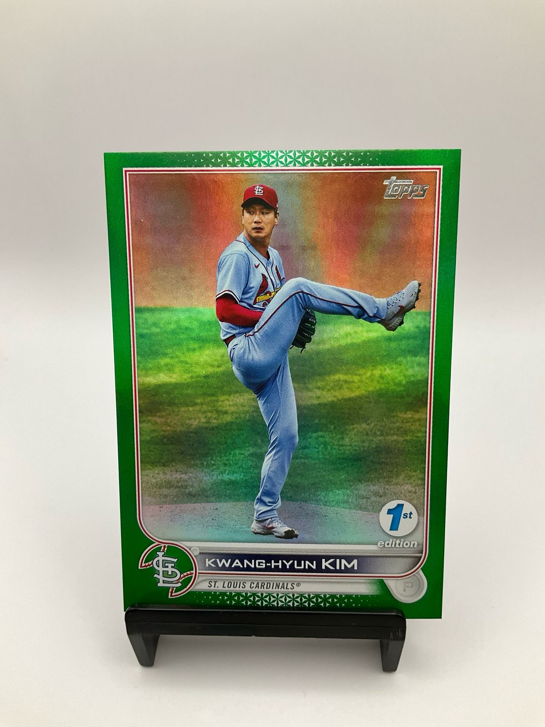 2022 TOPPS BOWMAN 1ST EDITION KWANG-HYUN-KIM GREEN CHROME 062/150