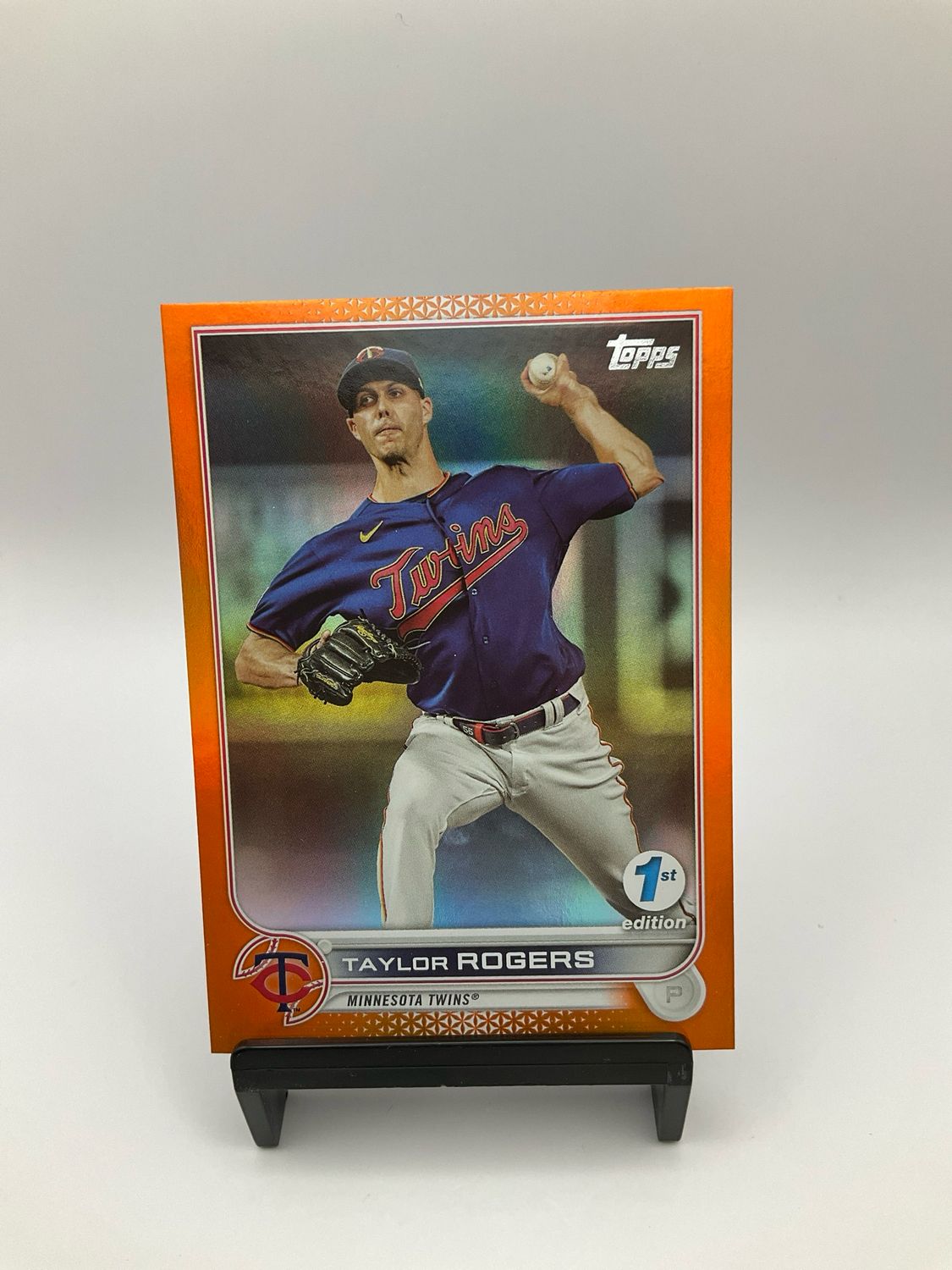 2022 TOPPS BOWMAN 1ST EDITION TAYLOR RODGERS ORANGE CHROME 21/75