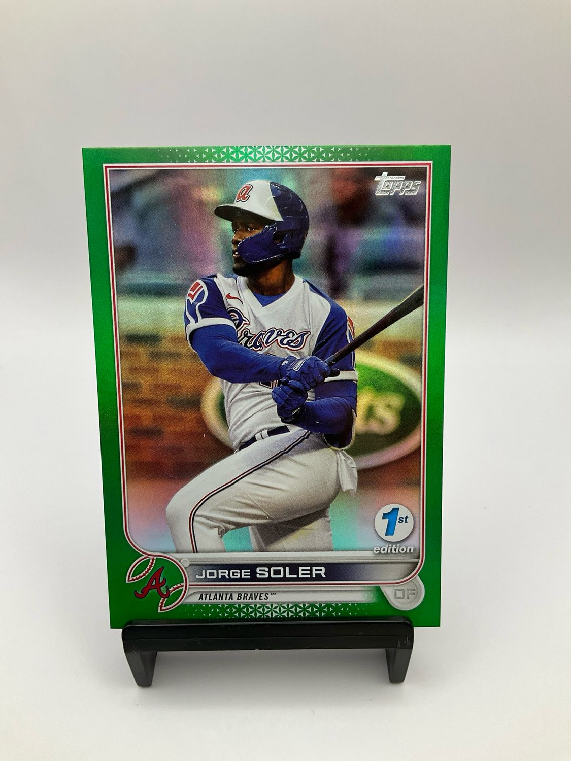 2022 TOPPS BOWMAN 1ST EDITION JORGE SOLER GREEN CHROME 71/150