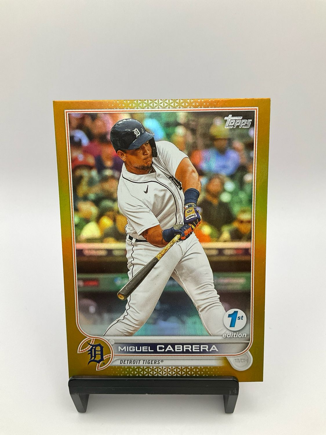 2022 TOPPS BOWMAN 1ST EDITION MIGUEL CABRERA GOLD CHROME