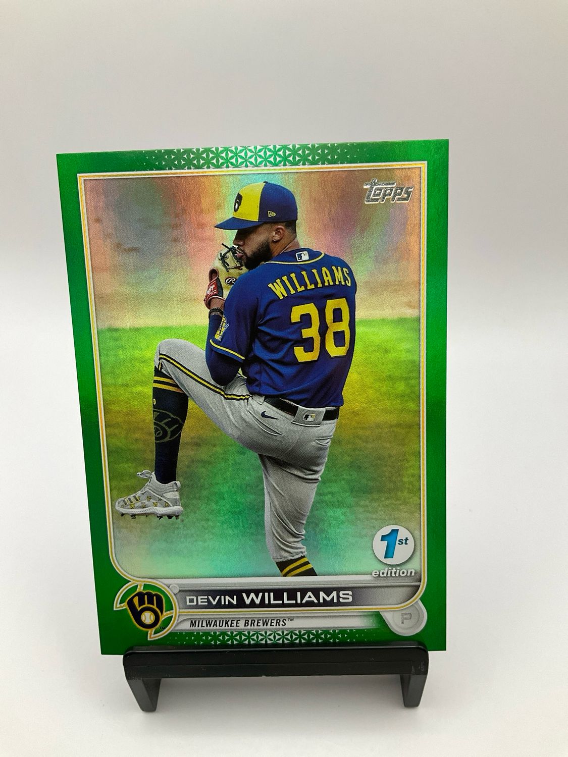 2022 TOPPS BOWMAN 1ST DEVIN WILLIAMS GREEN CHROME 68/150
