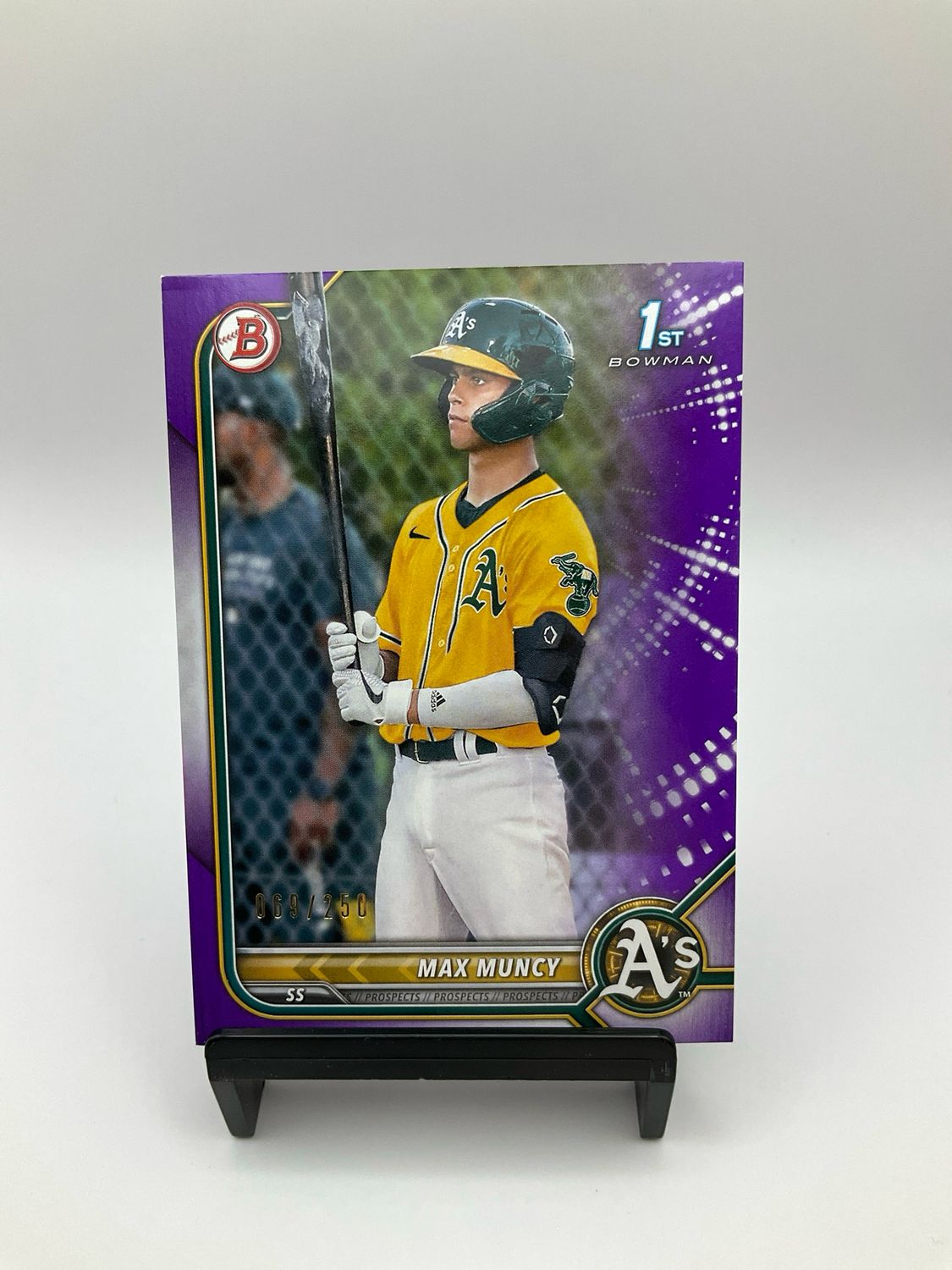 2022 TOPPS BOMWAN 1ST BOWMAN MAX MUNCY PURPLE 69/250