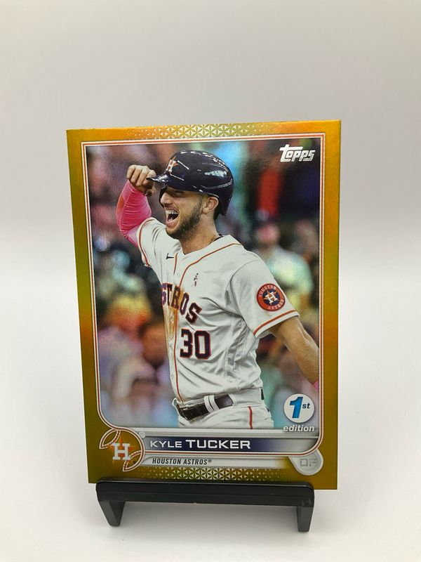 2022 TOPPS 1ST EDITION KYLE TUCKER GOLD CHROME