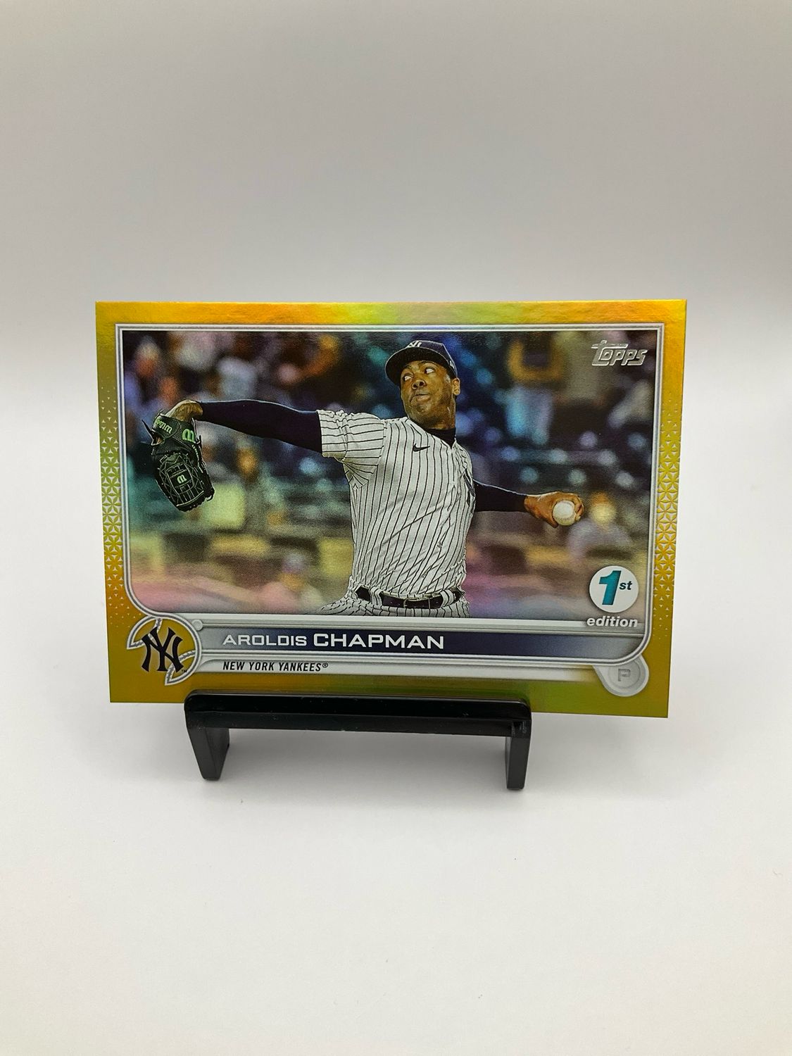 2022 TOPPS 1ST EDITION AROLOIS CHAPMAN GOLD CHROME