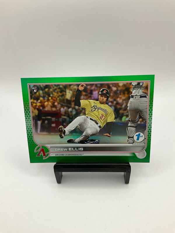 2022 TOPPS 1ST EDITION DREW ELLIS GREEN CHROME 35/150