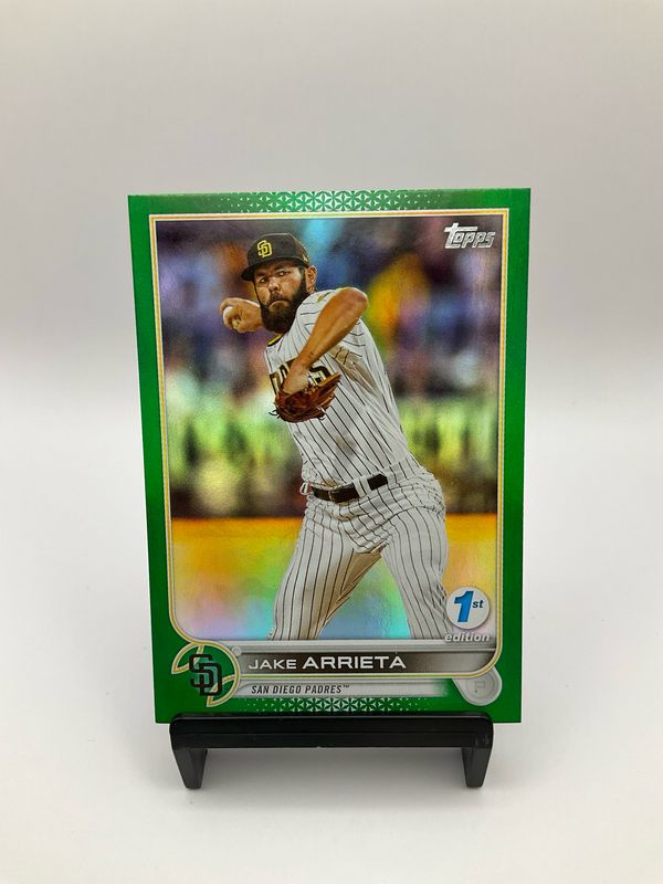 2022 TOPPS 1ST EDITION JAKE ARRIETA GREEN CHROME 106/150