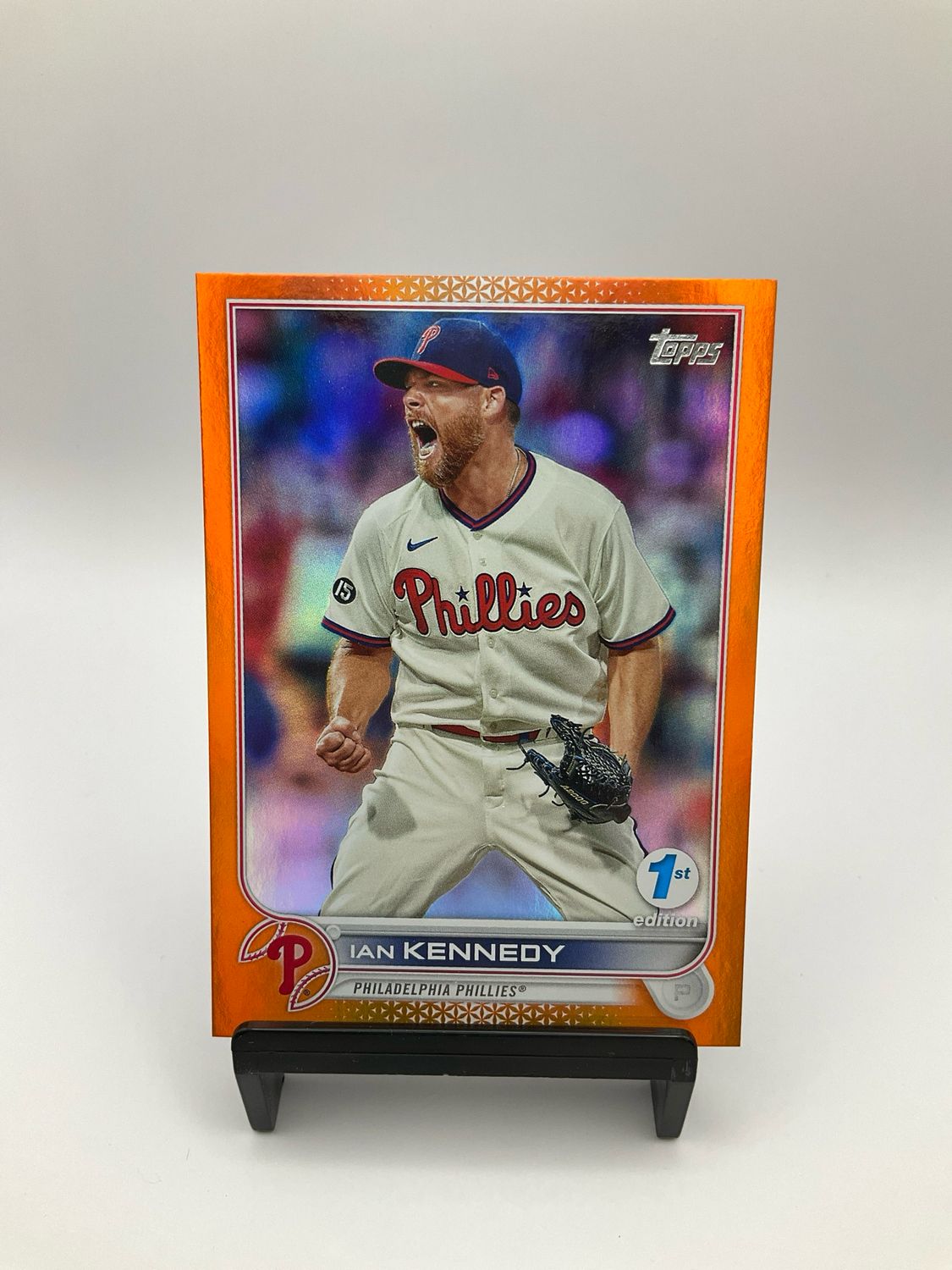 2022 TOPPS 1ST EDITION IAN KENNEDY ORANGE CHROME 21/75