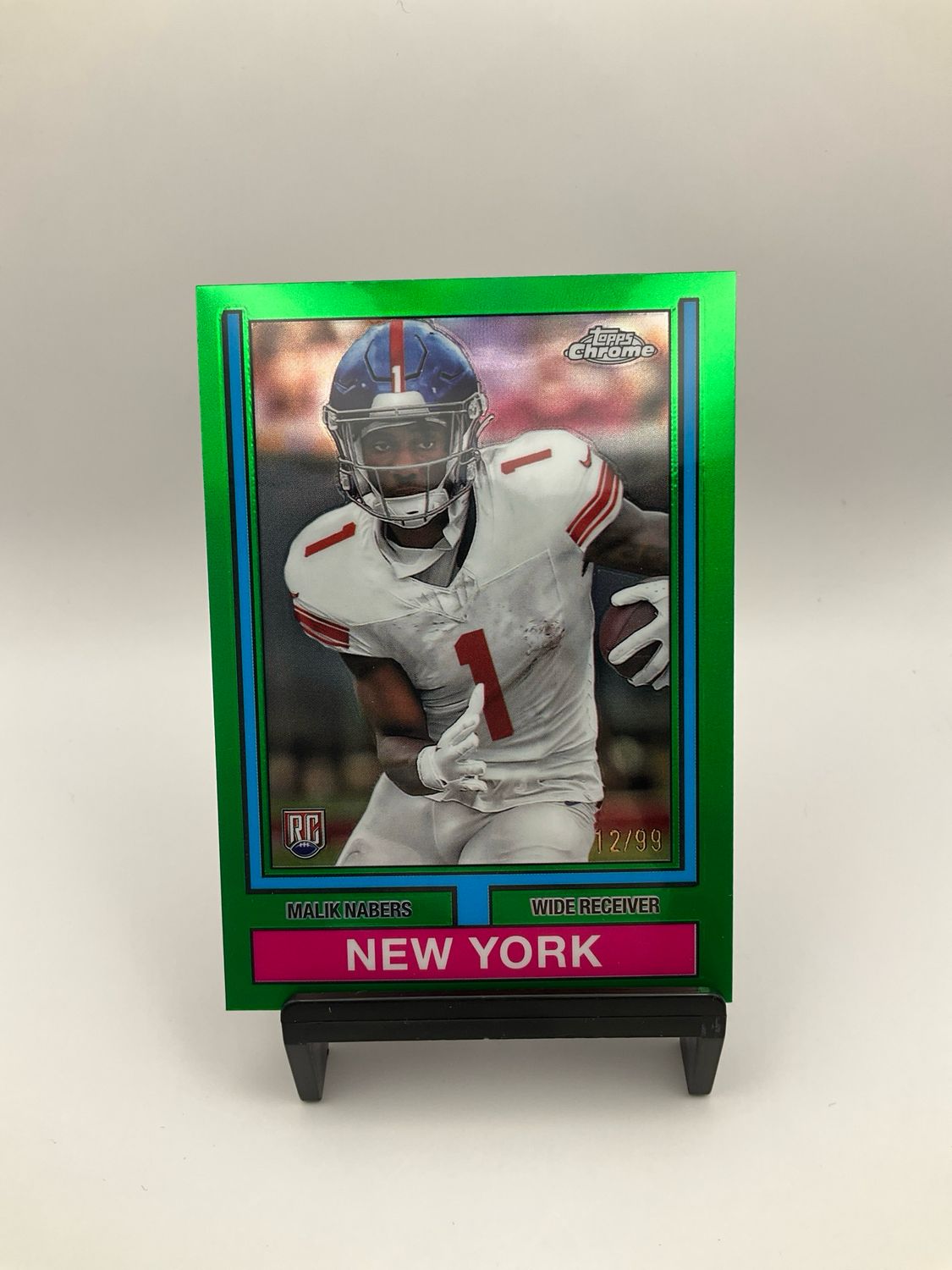 2024 TOPPS CHROME MALIK NABERS GREEN 12/99 TOPPS 74&#39; THROWBACK