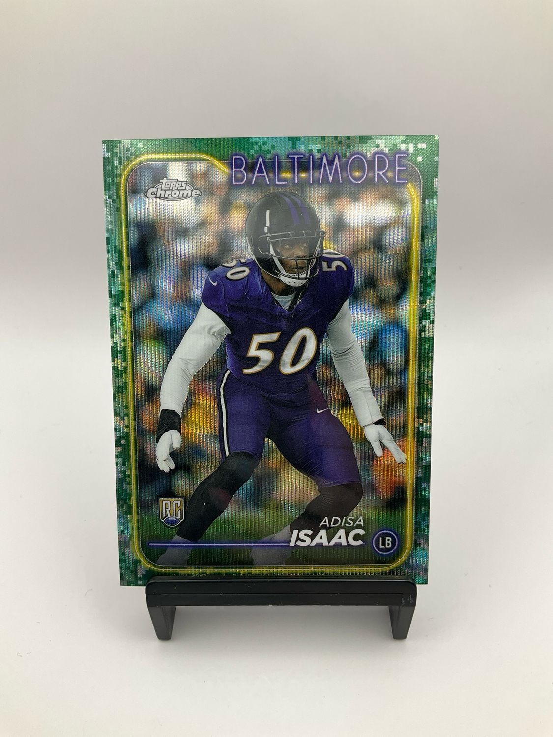 2024 Topps Chrome Camo Wave Refractor #218 Adisa Issac