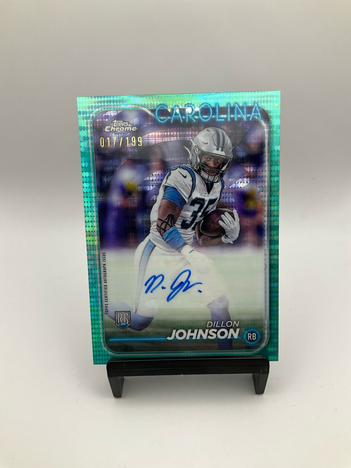 2024 Topps Chrome Dillon Johnson Aqua Pulsar Auto 017/199