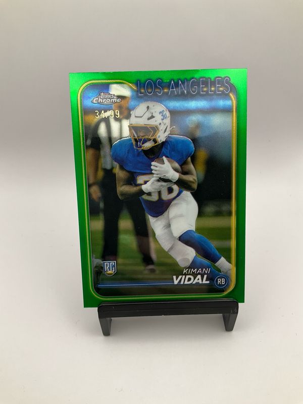 2024 TOPPS CHROME GREEN KIMANI VIDAL 34/99
