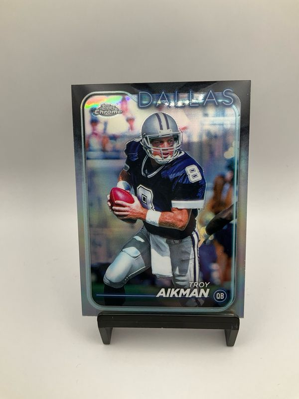 2024 TOPPS CHROME TROY AIKMAN SILVER 37