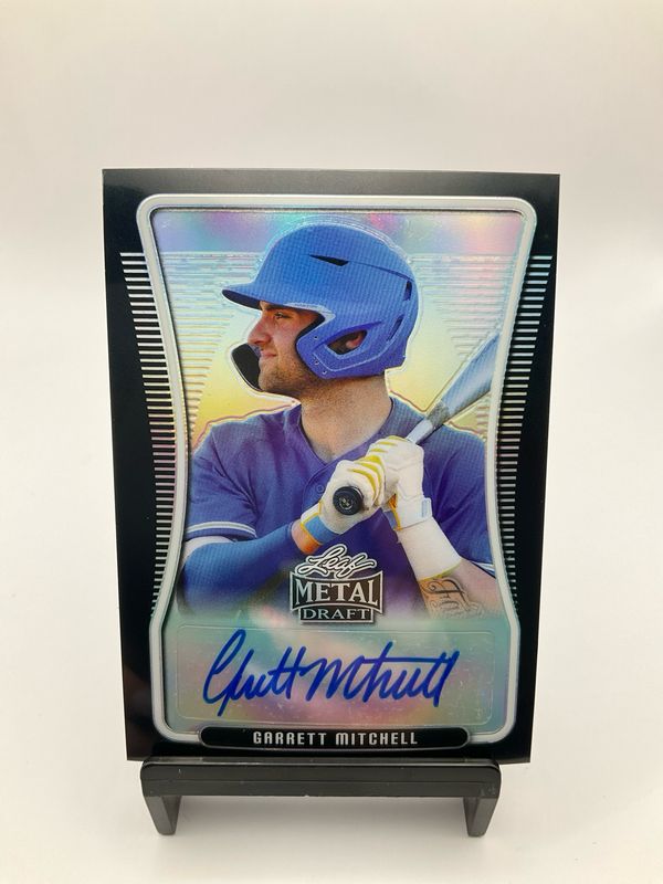 2020 LEAF METAL DRAFT GARRETT MITCHELL BLACK AUTO 1/15
