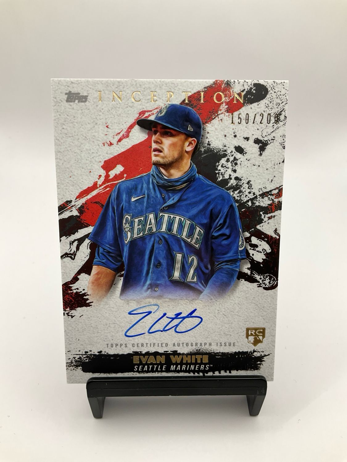2021 TOPPS INCEPTION ROOKIES &amp; EMERGING STARS EVAN WHITE AUTO 150/200