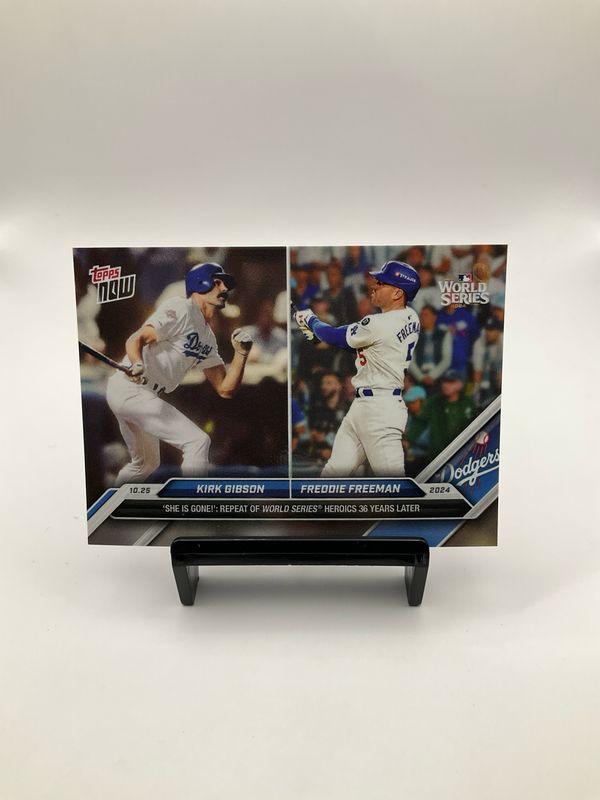 2024 TOPPS NOW KIRK GIBSON/FREDDIE FREEMAN KGFF