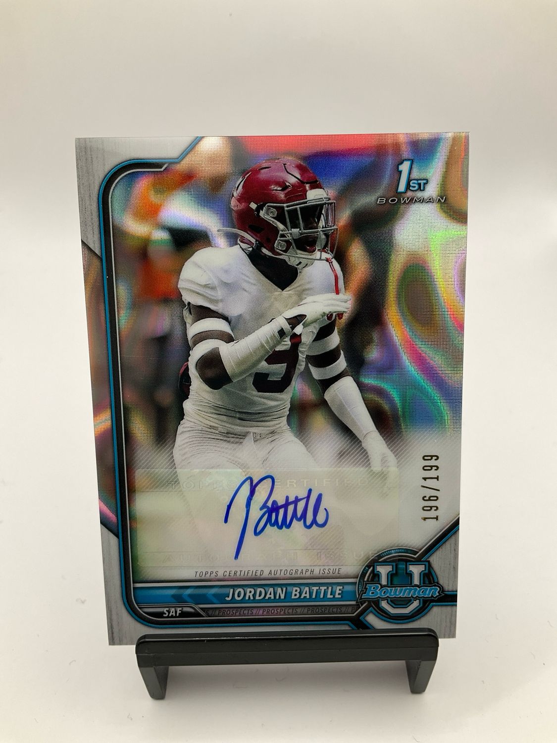 2022 BOWMAN UNIVERSITY CHROME PROSPECT JORDAN BATTLE AUTO 196/199