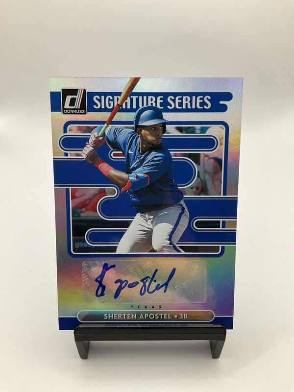 2021 DONRUSS SIGNATURE SERIES SHERTEN APOSTEL