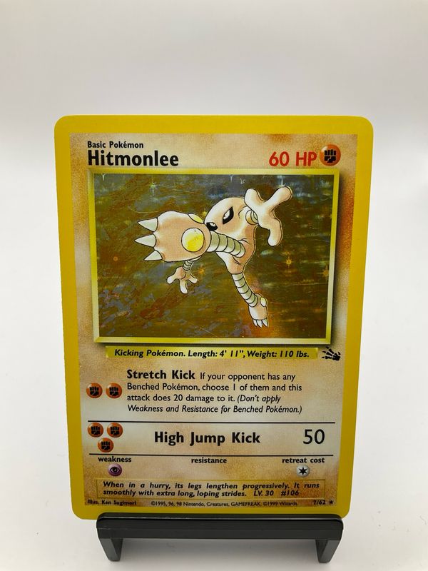 POKEMON FOSSIL HITMONLEE 7/62