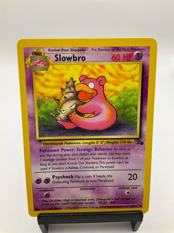 POKEMON SLOWBRO FOSSIL 43/62