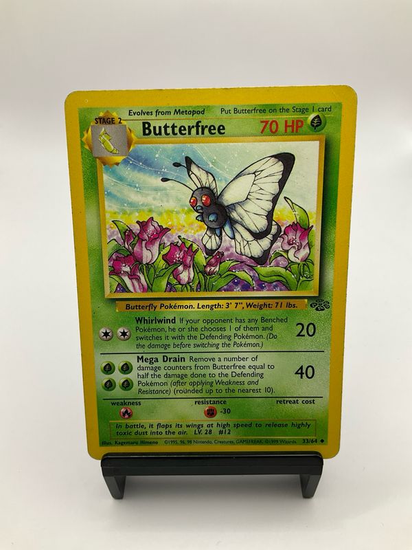 POKEMON BUTTERFREE JUNGLE BASE 33/64