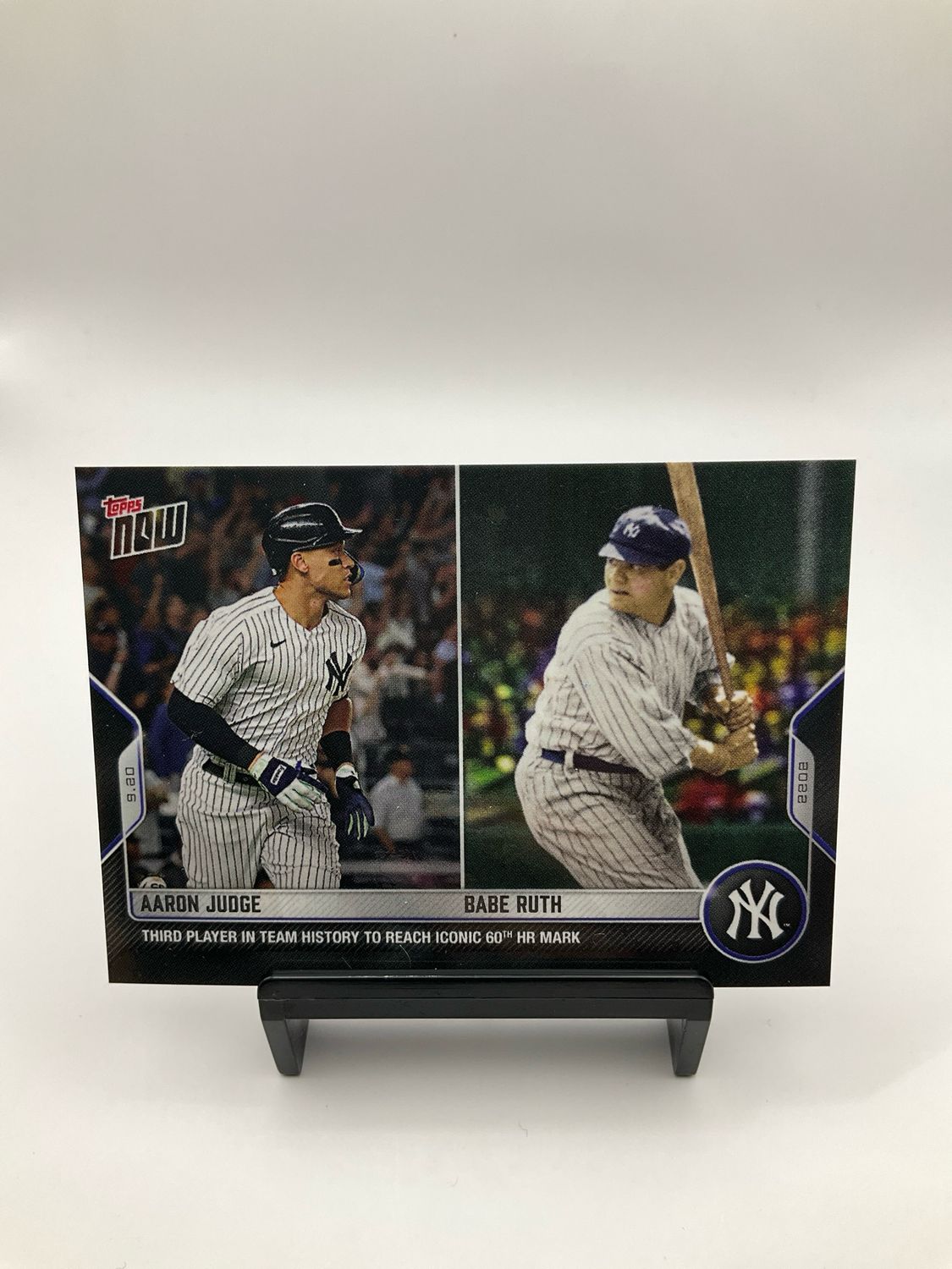2022 TOPPS NOW AARON JUDGE/BABE RUTH 931