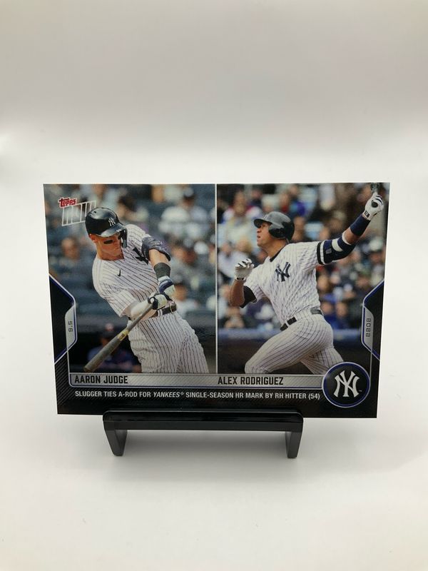 2022 TOPPS NOW AARON JUDGE/ALEX RODRIGUEZ 843