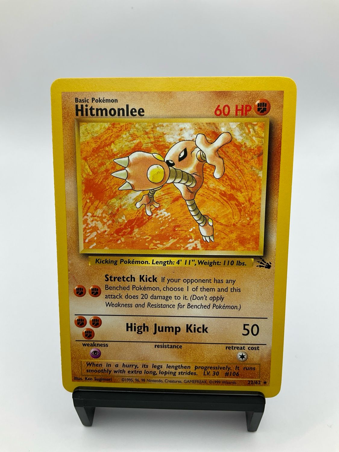 POKEMON HITMONLEE FOSSIL BASE 2/62