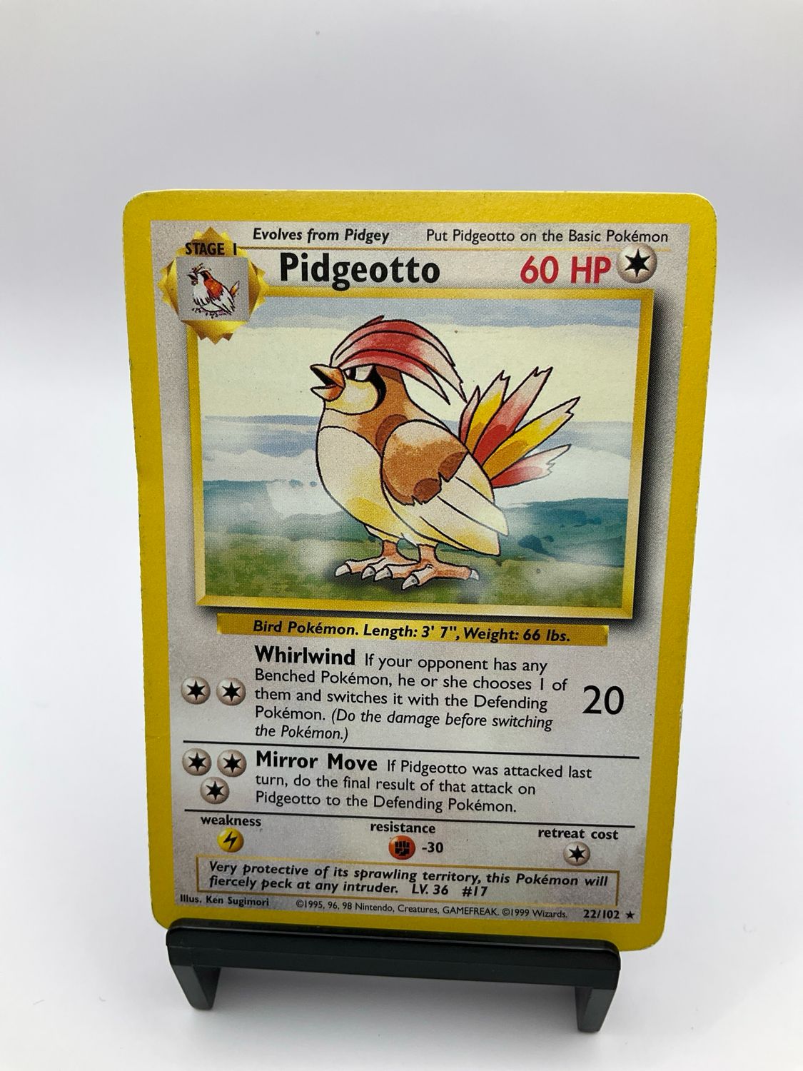POKEMON PIDGEOTTO BASE 22/102