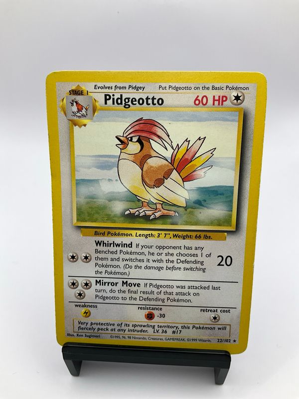 POKEMON PIDGEOTTO BASE 22/102