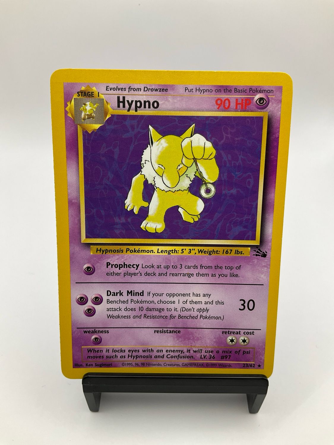 POKEMON HYPNO FOSSIL BASE 23/62