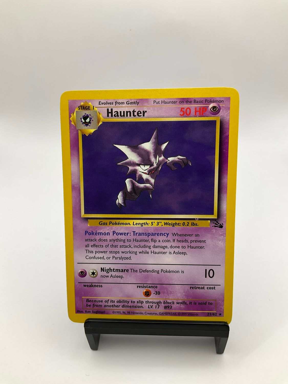 POKEMON HAUNTER FOSSIL BASE 21/62