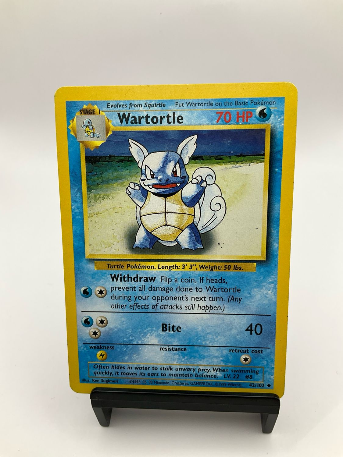 POKEMON WARTORTLE BASE 42/102