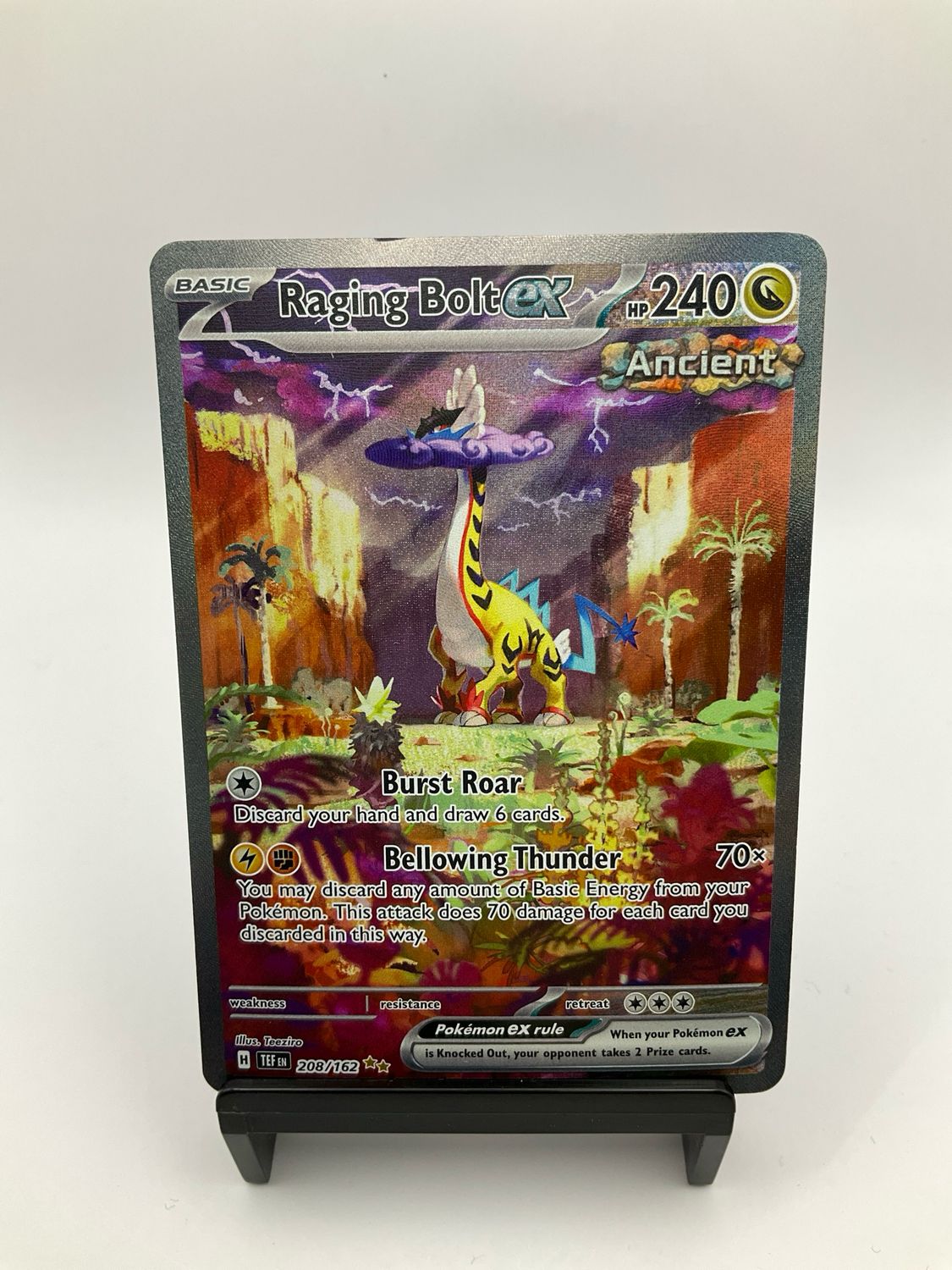 POKEMON RAGING BOLT EX 208/162