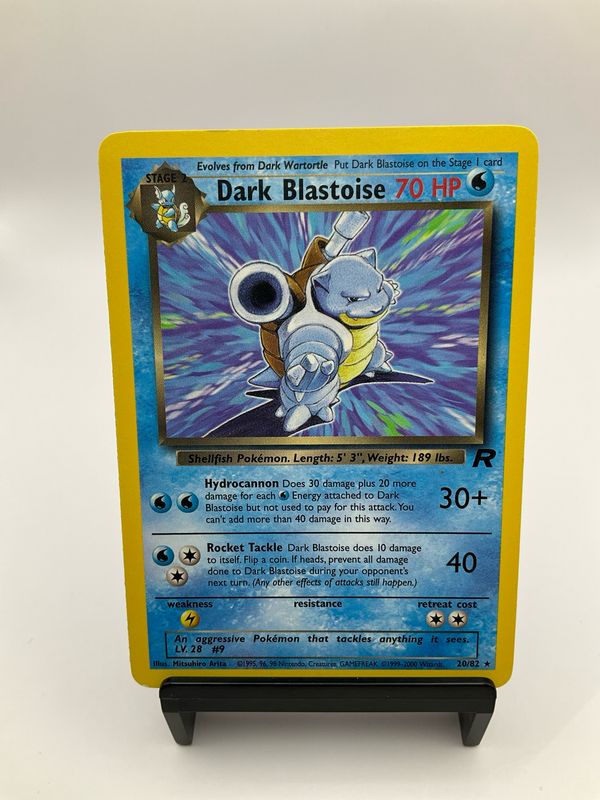 POKEMON DARK BLASTOISE TEAM ROCKET 20/82