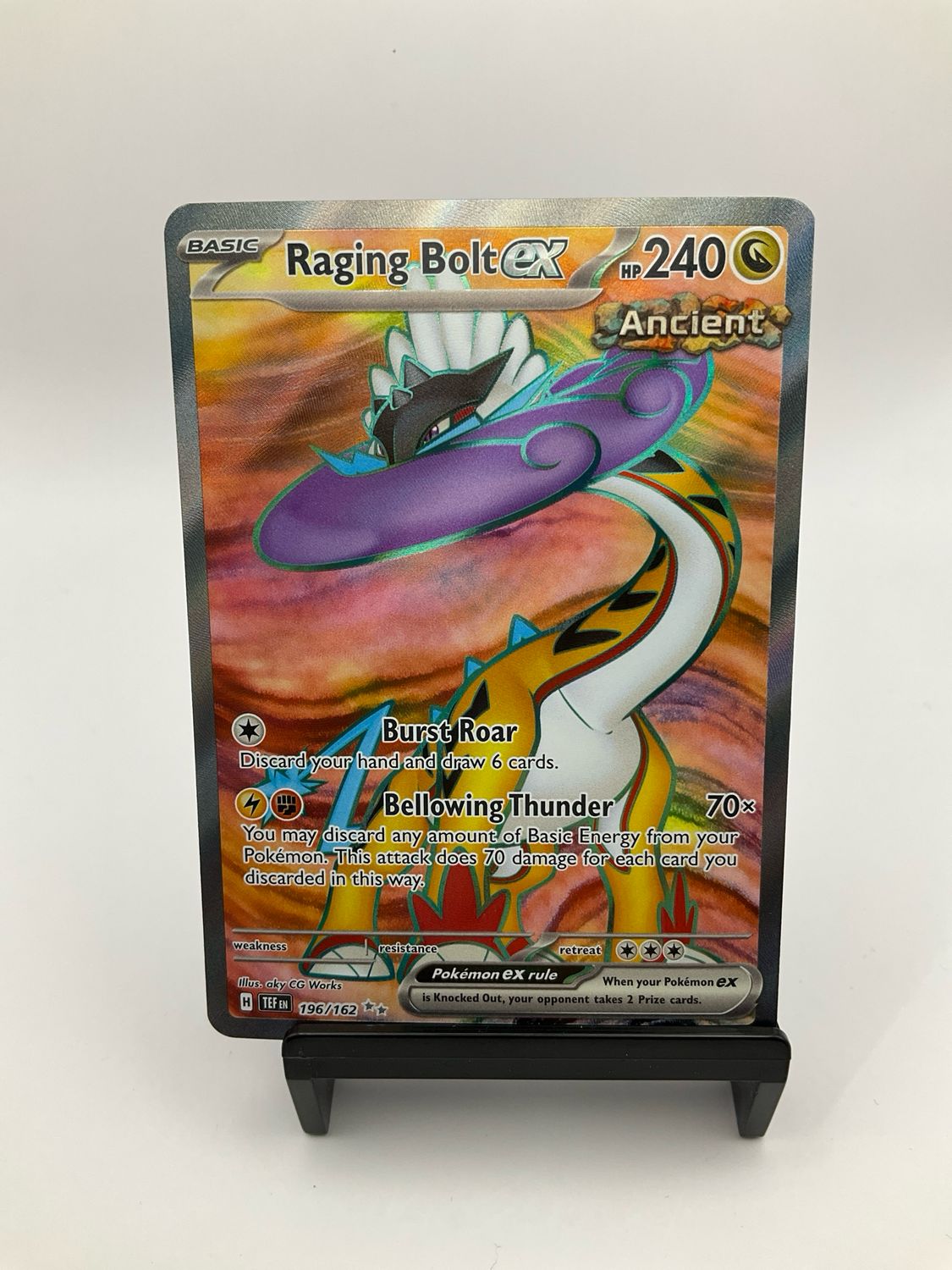 POKEMON RAGING BOLT EX 196/162