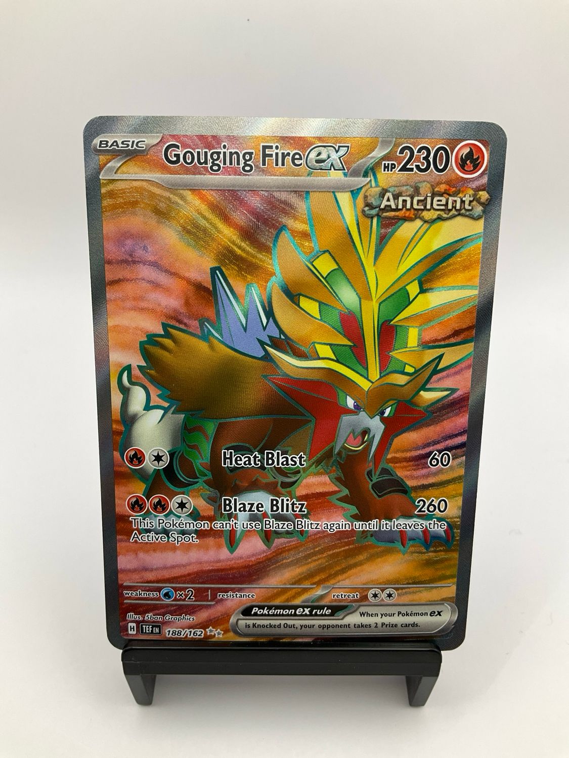 POKEMON GOUGING FIRE EX 188/162