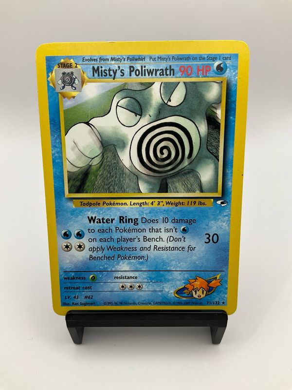 POKEMON MISTY&#39;S POLIWRATH GYM HEROES 31/132