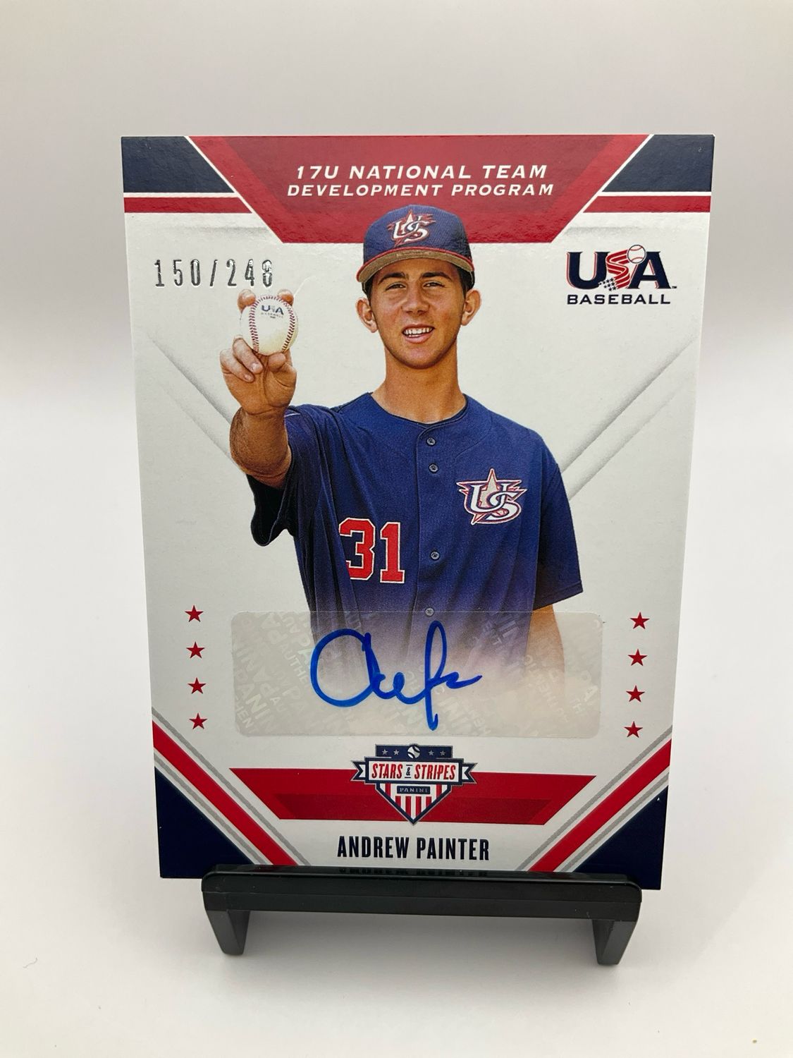 2020 USA BASEBALL STARS &amp; STRIPES ANDREW PAINTER AUTO 150/248