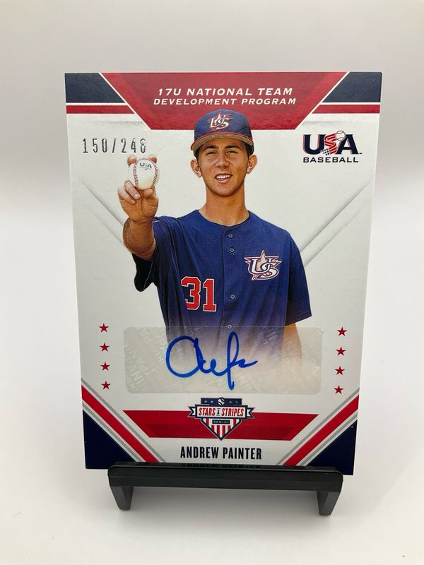2020 USA BASEBALL STARS &amp; STRIPES ANDREW PAINTER AUTO 150/248
