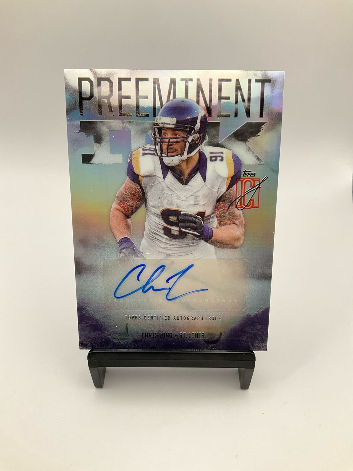 2024 Topps Signature Class Chris Long Preeminent Ink Auto
