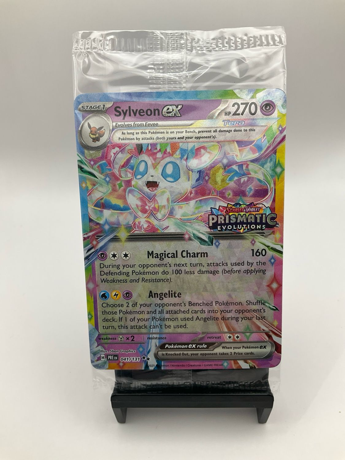 POKEMON PRISMATIC EVOLUTIONS SYLVEON EX PROMO 041/131 SEALED
