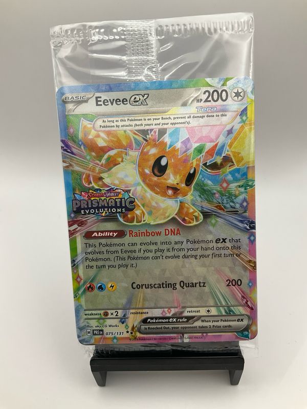 POKEMON PRISMATIC EVOLUTIONS EEVVEE EX 075/131 PROMO SEALED