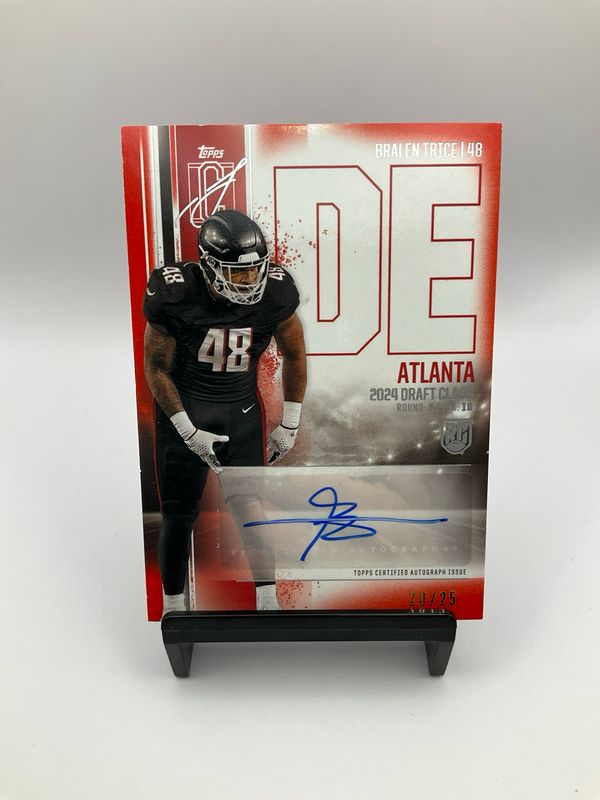 Bralen Trice 2024 Topps Signature Class #64 Atlanta Falcons /25