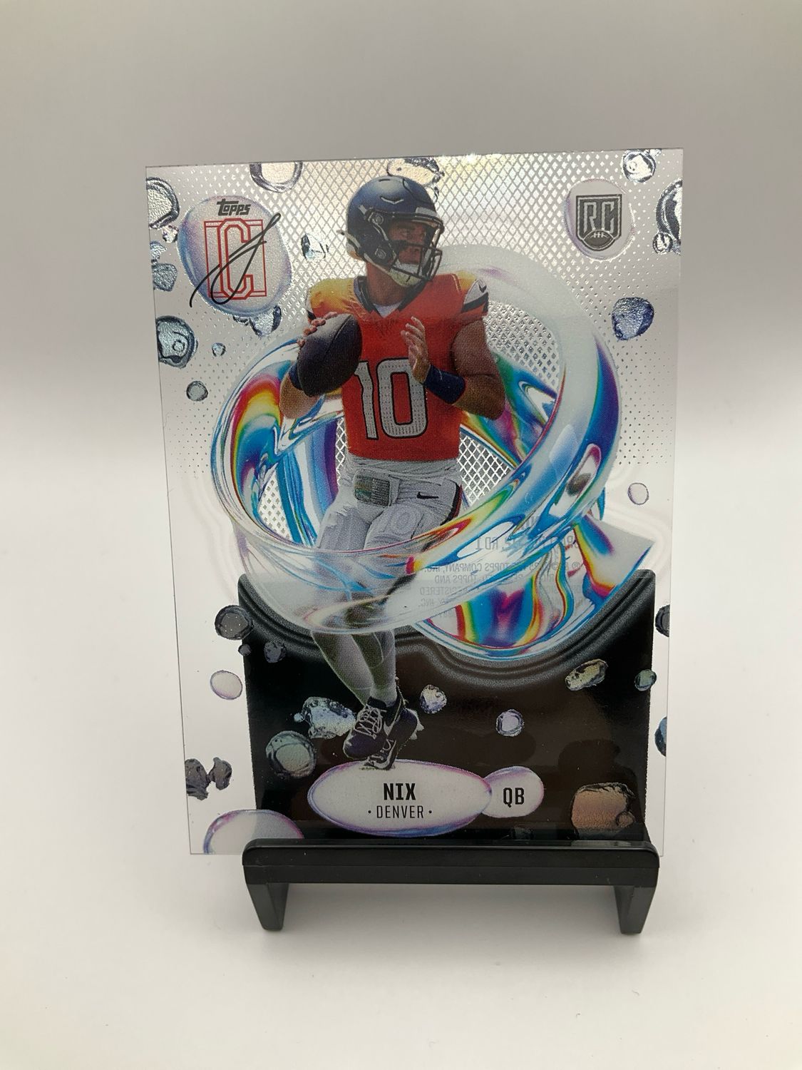 2024 Topps Signature Class Rare Fluidity - Bo Nix - Case Hits F-4