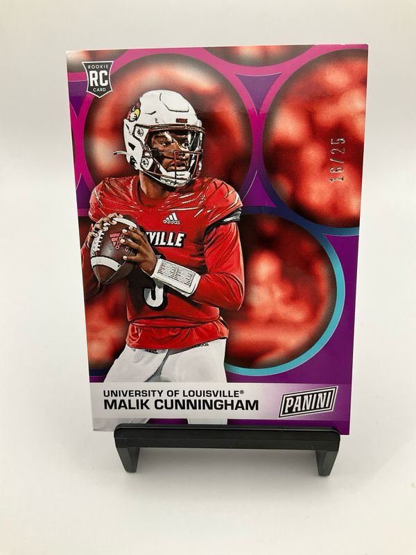 2023 Panini Father&#39;s Day Football Purple /25 Malik Cunningham #FB8