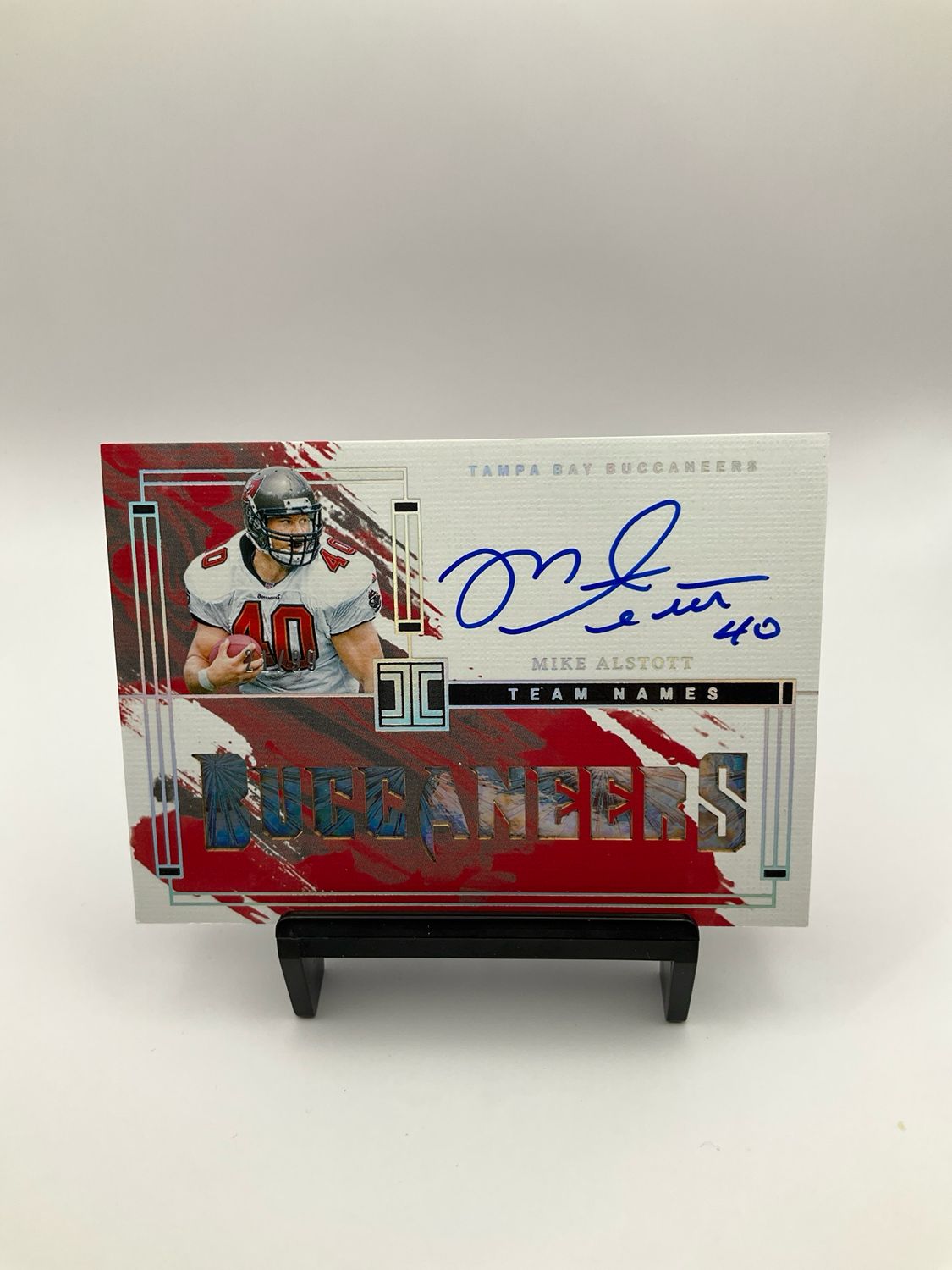 2024 Panini Impeccable Mike Alstott Team Names Auto 21/99
