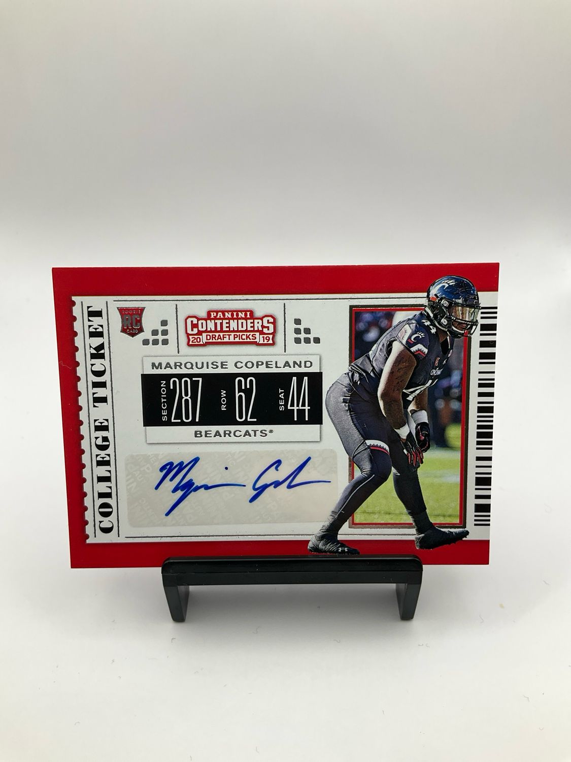 2019 Panini Contenders Draft Picks College Ticket Auto #250 MARQUISE COPELAND