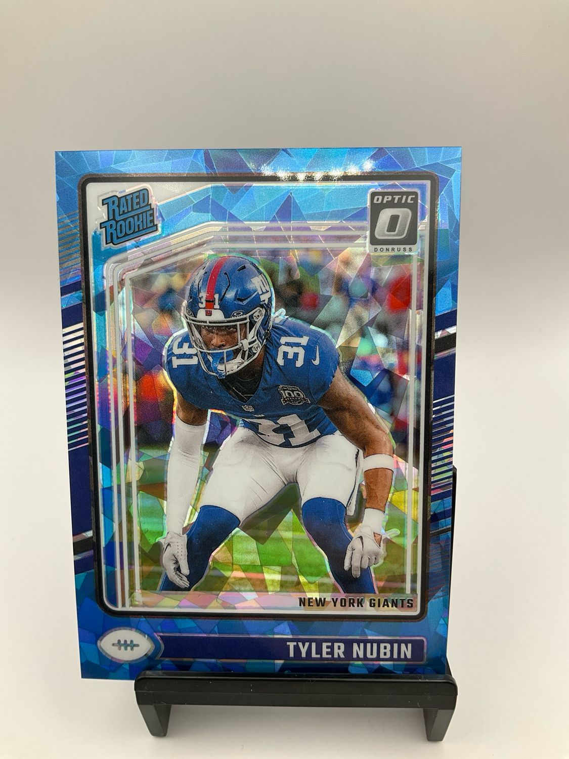 2024 DONRUSS OPTIC RATED ROOKIE TYLER NUBIN BLUE CRACKED ICE 13/15