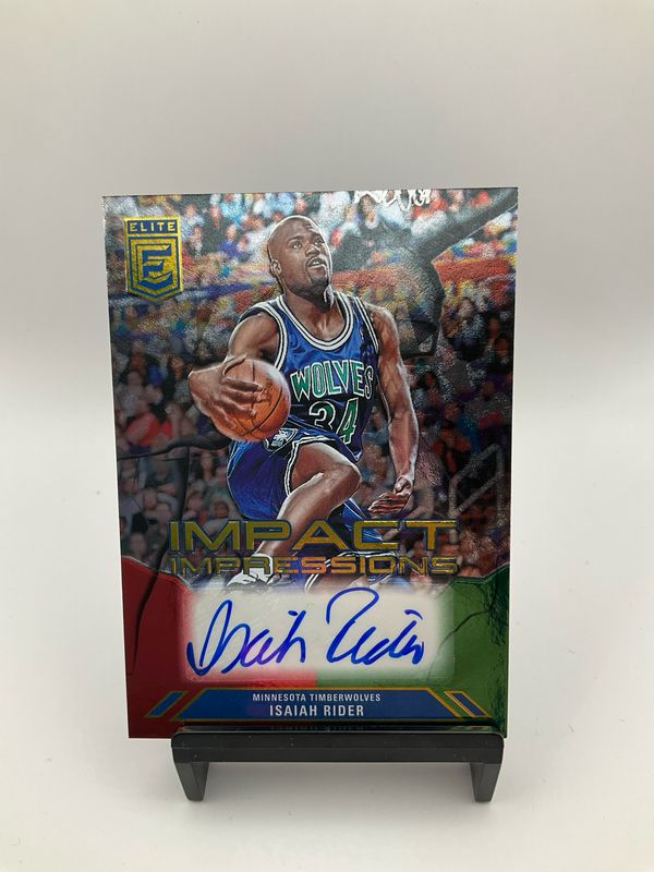 2023/24 DONRUSS ELITEIMPACT IMPRESSIONS ISAIAH RIDER AUTO
